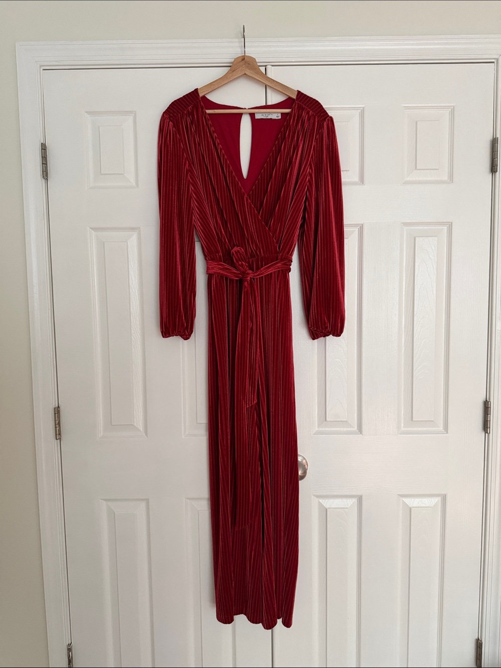 Anthropologie Velvet Jumpsuit / Romper in Burnt Sienna